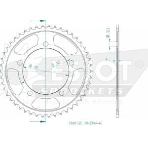 Couronne Acier 46 Dents - Pas 525 - Similaire JTR10 2021-2024