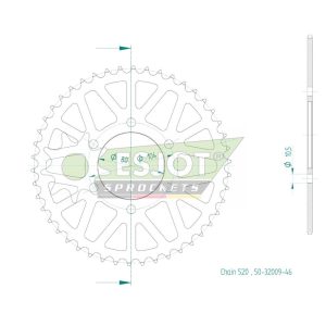 Couronne Acier 43 Dents - Pas 520 - Similaire JTR1478 2004-2025