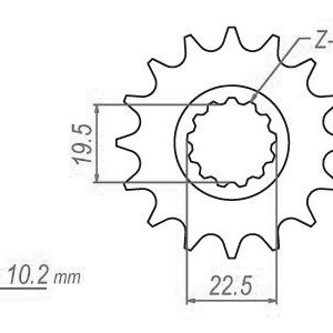 Pignon Ultralight 13 Dents - Pas 520 - Similaire JTF432 1979-2012