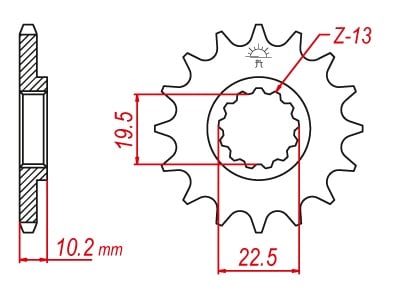 Pignon Ultralight 15 Dents - Pas 520 - Similaire JTF432 1994-2012 – Image 2