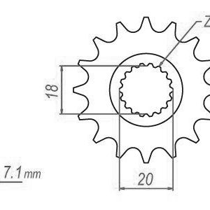 Pignon Ultralight 13 Dents - Pas 520 - Similaire JTF427 1988-2012