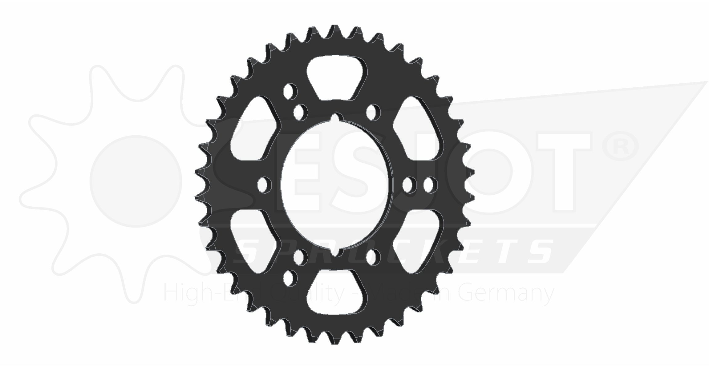 Couronne Acier 38 Dents - Pas 520 - Similaire JTR1478 1998-2002 – Image 2