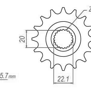 Pignon Ultralight 13 Dents - Pas 520 - Similaire JTF1590 2001-2026