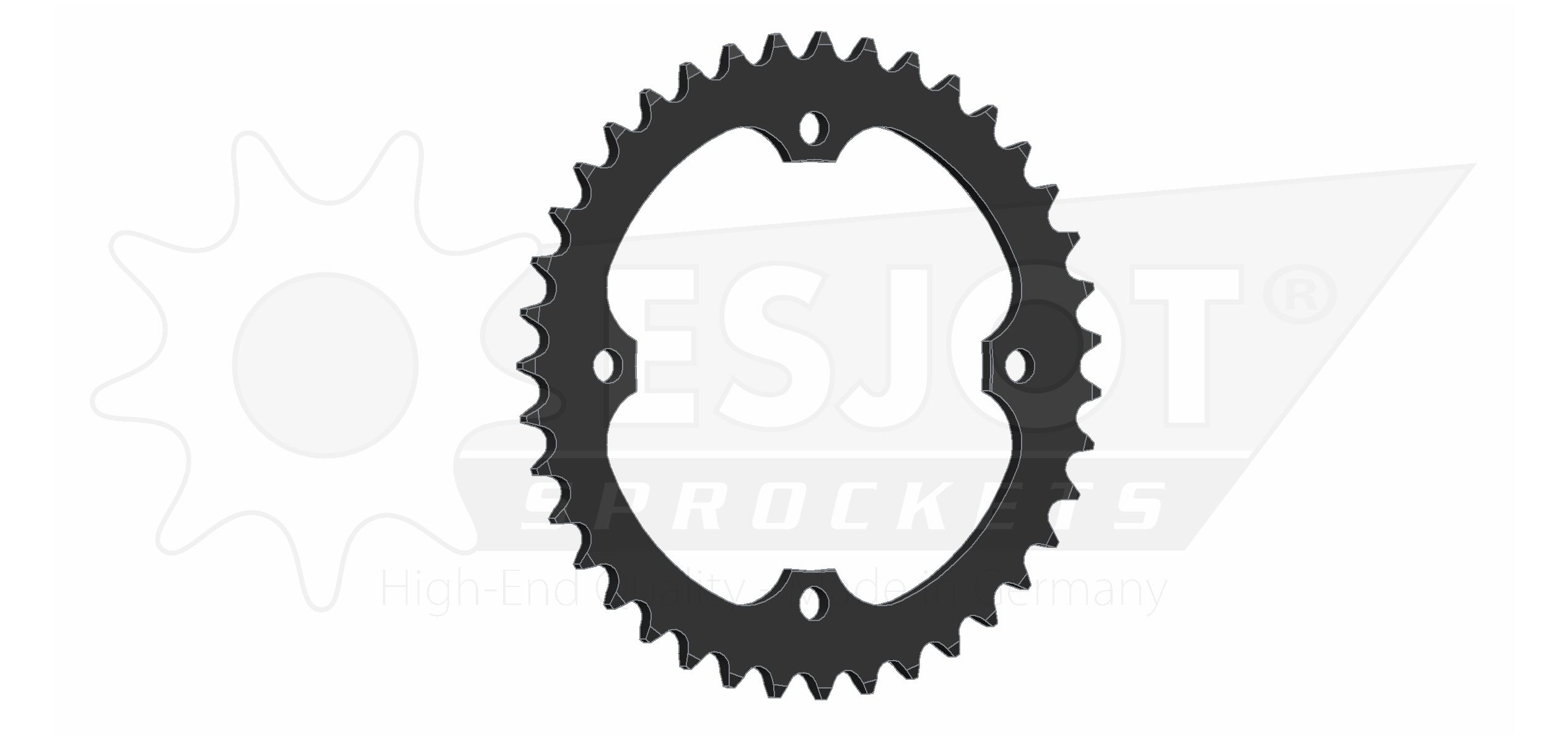 Couronne Acier 39 Dents - Pas 520 - Similaire JTR1857 – Image 2