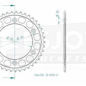 Couronne Acier 41 Dents - Pas 520 - Similaire JTR897 2018-2025
