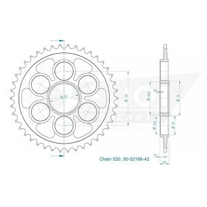 Couronne Acier 42 Dents - Pas 520 2019-2020