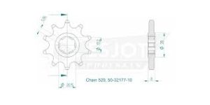 Pignon 10 Dents - Pas 520 2014