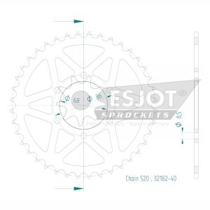 Couronne Acier 40 Dents - Pas 520 2020-2025
