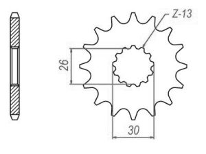 Pignon Ultralight 17 Dents - Pas 530 - Similaire JTF1180 1991-2005