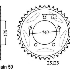Couronne Acier 41 Dents - Pas 530 - Similaire JTR1797 2001-2010