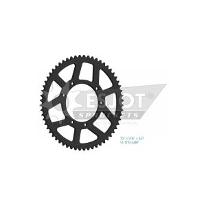Couronne Alu. Noir 60 Dents - Pas 428