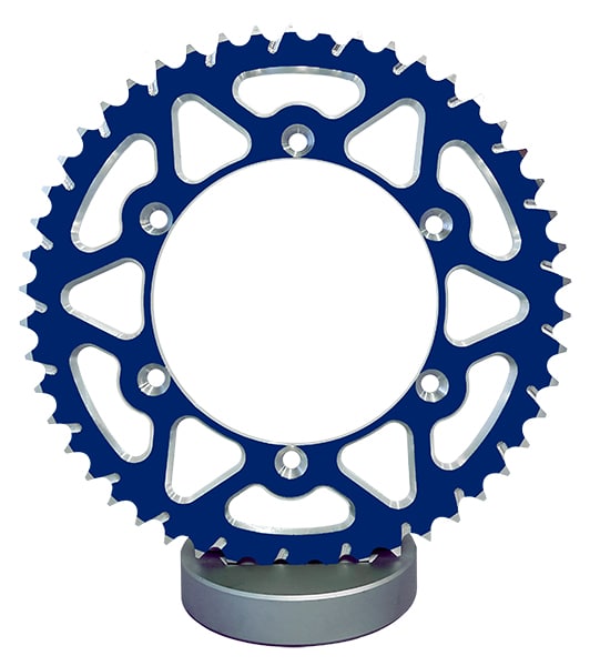 Couronne Alu. Bleue 52 Dents - Pas 520 - Similaire JTA251 2001-2006 – Image 2