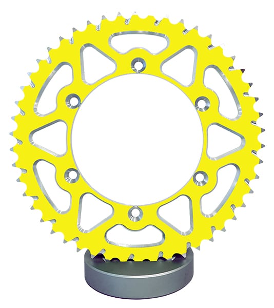Couronne Alu. Jaune 48 Dents - Pas 520 - Similaire JTA808 1999-2012 – Image 4