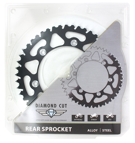 Couronne Alu. Noir 52 Dents - Pas 520 - Similaire JTA822 1989-2010 – Image 5
