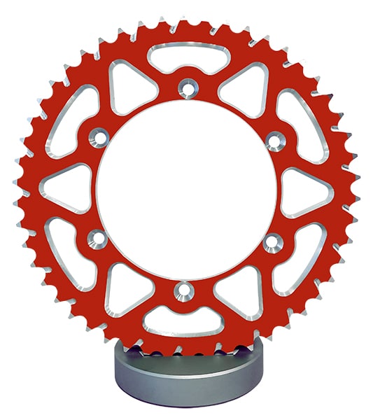 Couronne Alu. Rouge 52 Dents - Pas 520 - Similaire JTA210 2000-2007 – Image 4