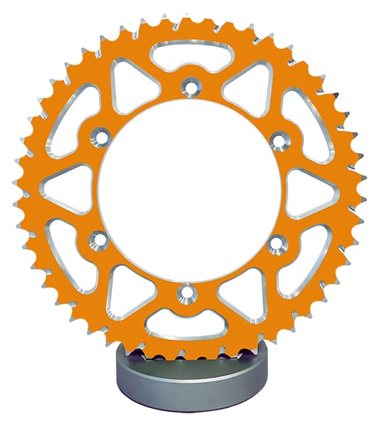 Couronne Alu. Orange 46 Dents - Pas 520 - Similaire JTA897 2017-2023 – Image 4