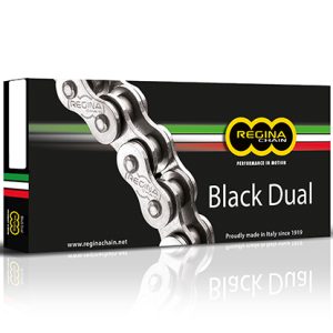 Chaine 520-ZRA - 112 Maillons Avec Joints Toriques - BLACK DUAL 1979-2025