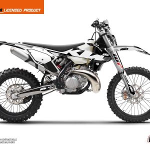 Kit Déco Moto Cross Retro KTM EXC-EXCF Noir