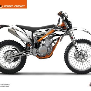 Kit Déco Moto Cross Retro KTM 350 FREERIDE Noir