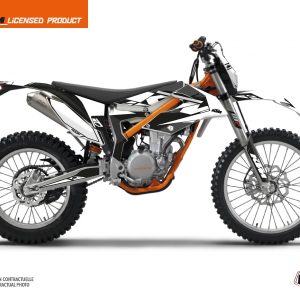 Kit Déco Moto Cross Reflex KTM 350 FREERIDE Blanc