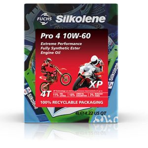 PRO 4 10W60 XP - Huile moteur 4T 100% synthèse XP Technologie 4L