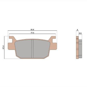 BRAKE PADS MHR SYNT HOMOLOGUÉES 2005-2025