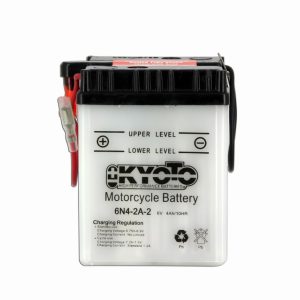 Batterie 6N4-2A-2 Conventionnelle Avec Entretien - Livrée Avec Pack Acide 1977-1992