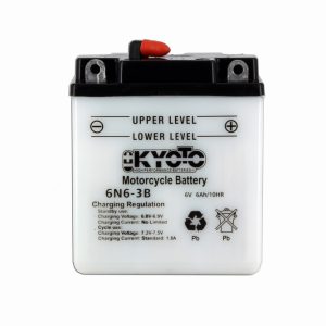 Batterie 6N6-3B Conventionnelle Avec Entretien - Livrée Avec Pack Acide 1970-1986
