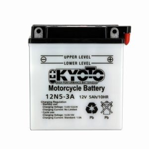Batterie 12N5-3A Conventionnelle Avec Entretien - Livrée Avec Pack Acide 1975-2006
