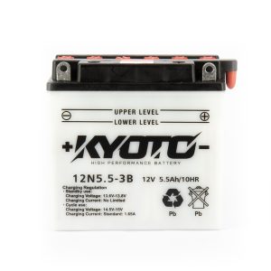 Batterie 12N5-5-3B Conventionnelle Avec Entretien - Livrée Avec Pack Acide 1975-2013