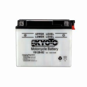 Batterie YB12B-B2 Conventionnelle Avec Entretien - Livrée Avec Pack Acide 1980-1987