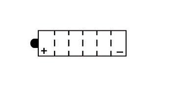 Batterie YB12B-B2 Conventionnelle Avec Entretien - Livrée Avec Pack Acide 1980-1987 – Image 2