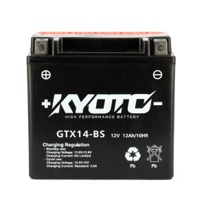 Batterie GTX14-BS AGM - Sans Entretien - Livrée Avec Pack Acide 1979-2025