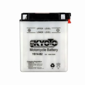 Batterie YB14-B2 Conventionnelle Avec Entretien - Livrée Avec Pack Acide 1983-2010