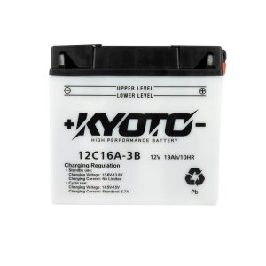 Batterie 12C16A-3B - Conventionnelle Avec Entretien - Equivalence YUASA 51913 / YT19BL-BS 1981-2020