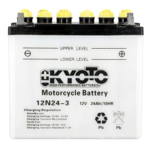 Batterie 12N24-3 Conventionnelle Avec Entretien - Livrée Avec Pack Acide