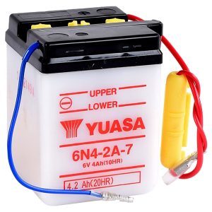 Batterie 6N4-2A-7 Conventionnelle Avec Entretien - Livrée Sans Acide 1980-1993