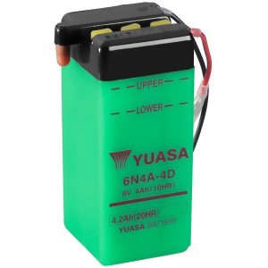 Batterie 6N4A-4D Conventionnelle Avec Entretien - Livrée Sans Acide 1974-1993