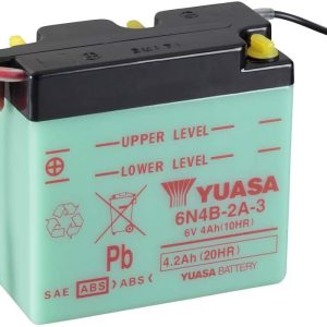 Batterie 6N4B-2A-3 Conventionnelle Avec Entretien - Livrée Sans Acide 1981-1988