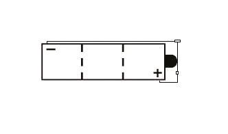 Batterie 6N4C-1B Conventionnelle Avec Entretien - Livrée Sans Acide 1977-1979 – Image 2