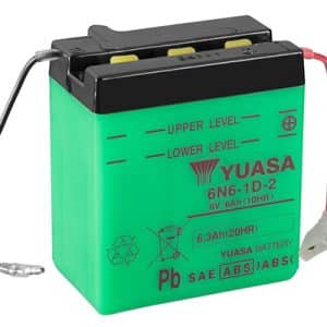 Batterie 6N6-1D-2 Conventionnelle Avec Entretien - Livrée Sans Acide 1976-1998