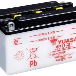 Batterie 6N11-2D Conventionnelle Avec Entretien - Livrée Sans Acide 1981-1987