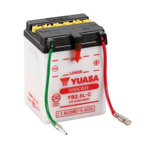 Batterie YB2.5L-C Conventionnelle Avec Entretien - Livrée Sans Acide 1980-1997