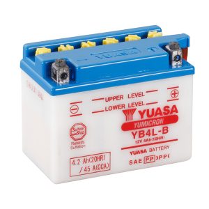 Batterie YB4L-B Conventionnelle Avec Entretien- Livrée Avec Pack Acide 1982-2022