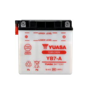 Batterie YB7-A Conventionnelle Avec Entretien - Livrée Sans Acide 1973-2023