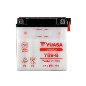 Batterie YB9-B Conventionnelle Avec Entretien - Livrée Sans Acide 1978-2020