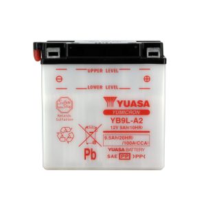Batterie YB9L-A2 Conventionnelle Avec Entretien - Livrée Sans Acide 1987-2007