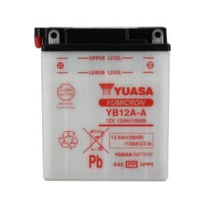 Batterie YB12A-A Conventionnelle Avec Entretien - Livrée Sans Acide 1972-2006