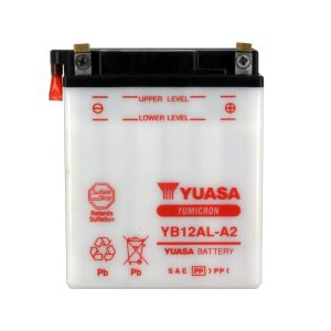 Batterie YB12AL-A2 Conventionnelle Avec Entretien - Livrée Sans Acide 1982-2022