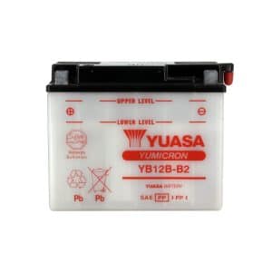 Batterie YB12B-B2 Conventionnelle Avec Entretien - Livrée Sans Acide 1980-1987